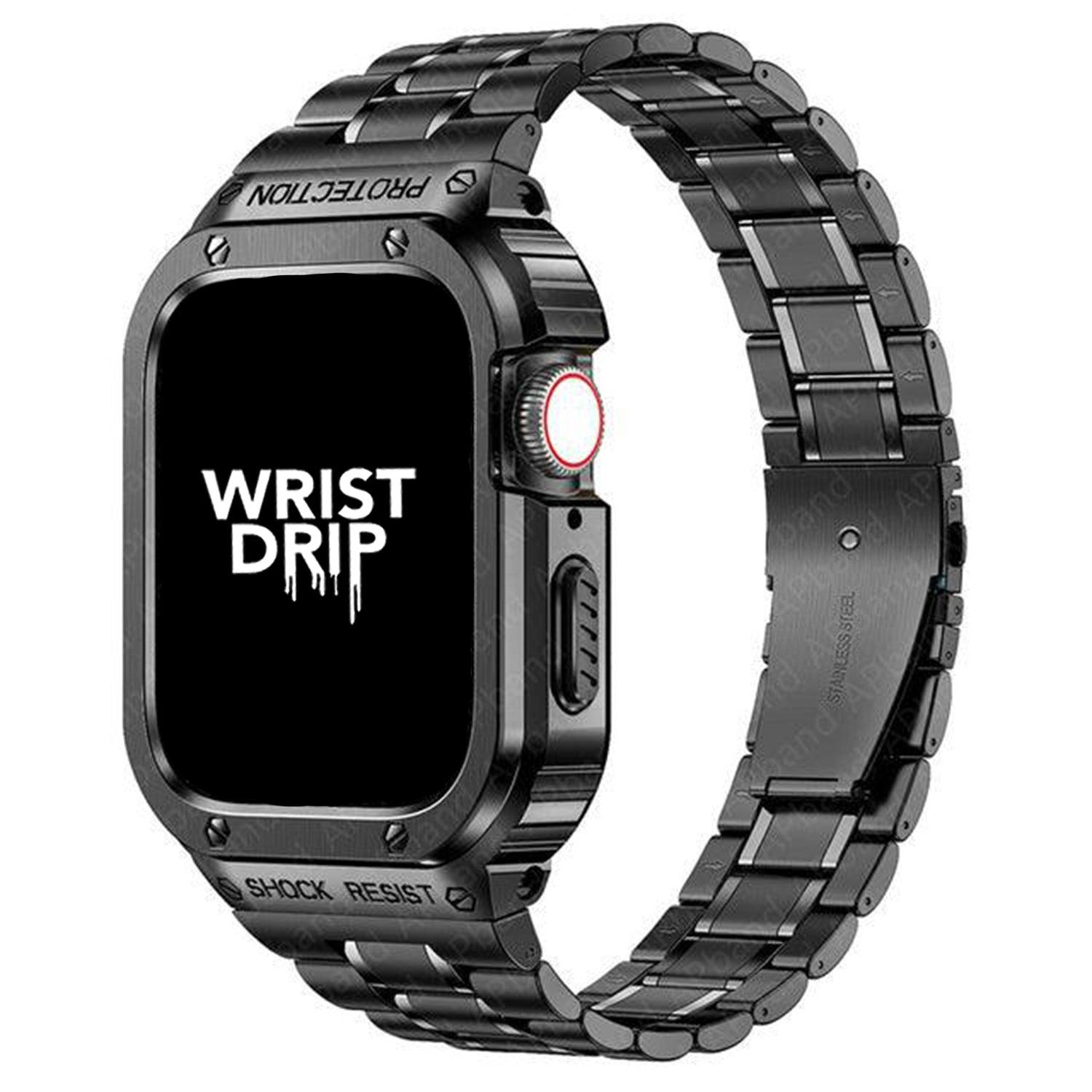 Metal Alpha Protection Apple Watch Band (5 Colours) - shopwristdrip