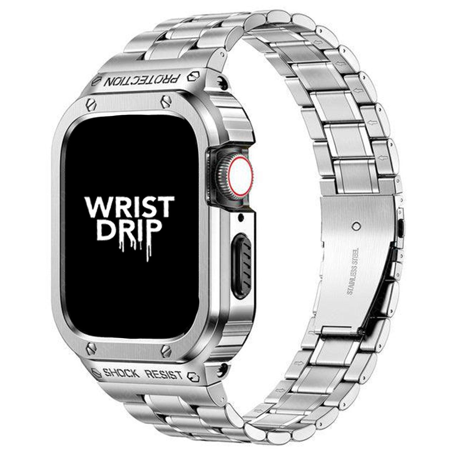 Metal Alpha Protection Apple Watch Band (5 Colours) - shopwristdrip