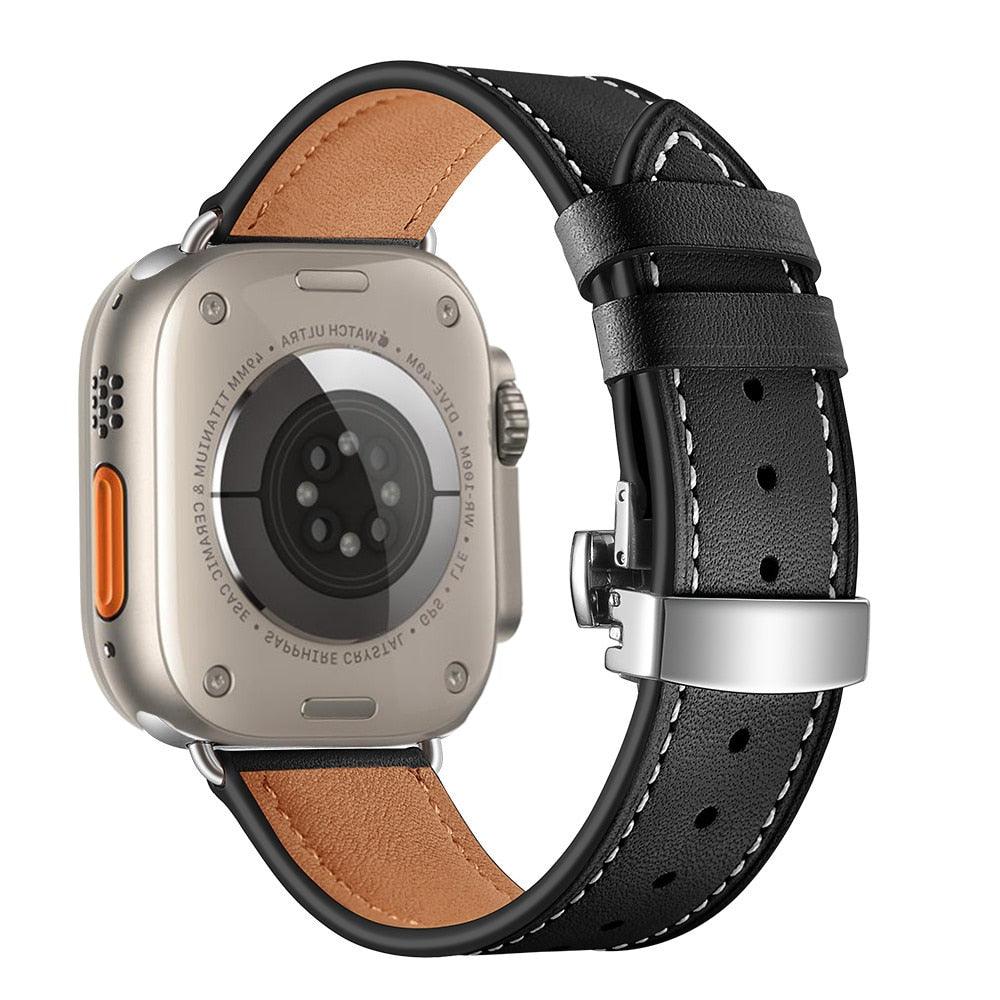 The Byron Leather Apple Watch Band (5 Colours) - shopwristdrip