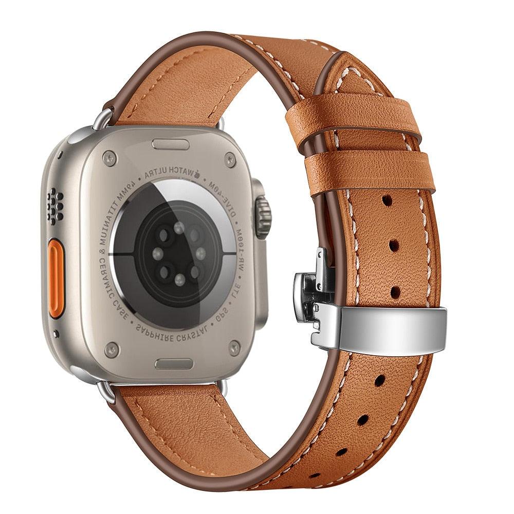 The Byron Leather Apple Watch Band (5 Colours) - shopwristdrip