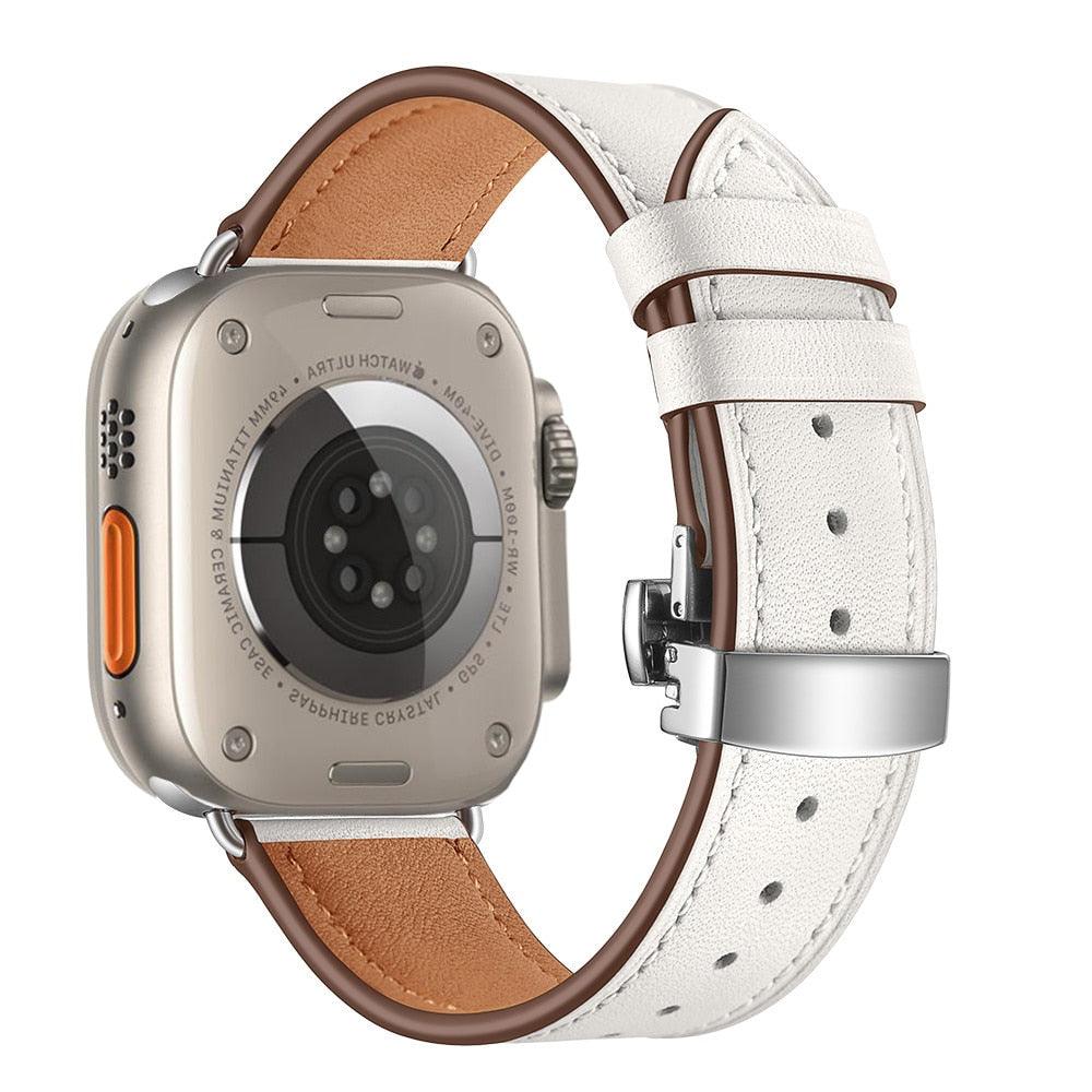 The Byron Leather Apple Watch Band (5 Colours) - shopwristdrip