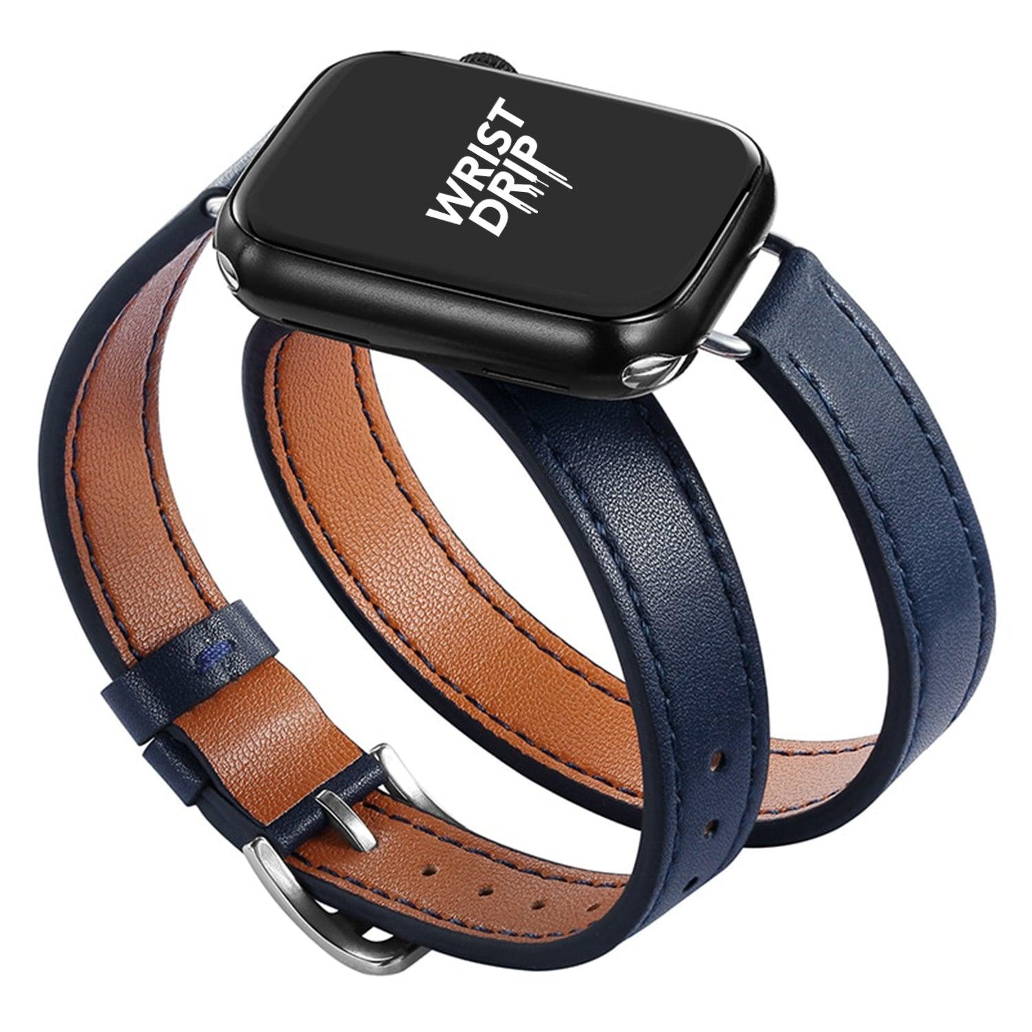 The Tour Leather Apple Watch Band (13 Colours) - shopwristdrip