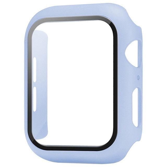 Ice sea blue Apple Watch screen protector – cool-toned tempered glass offering stylish and tough screen protection.