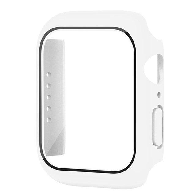 White coloured tempered glass screen protector for Apple Watch – clean, minimal look with high-grade protection.