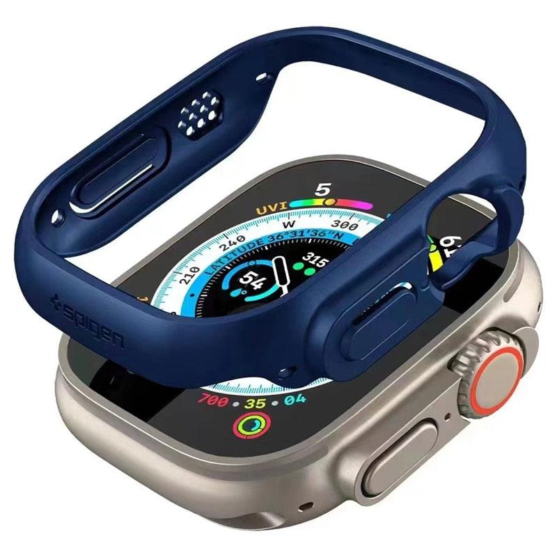 Blue Apple Watch Ultra screen protector – tough, eye-catching cover offering reliable screen protection and style.