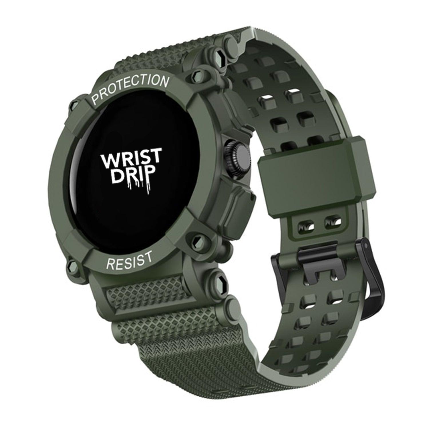Green Alpha Protection case for Google Pixel Watch – strong and functional protection