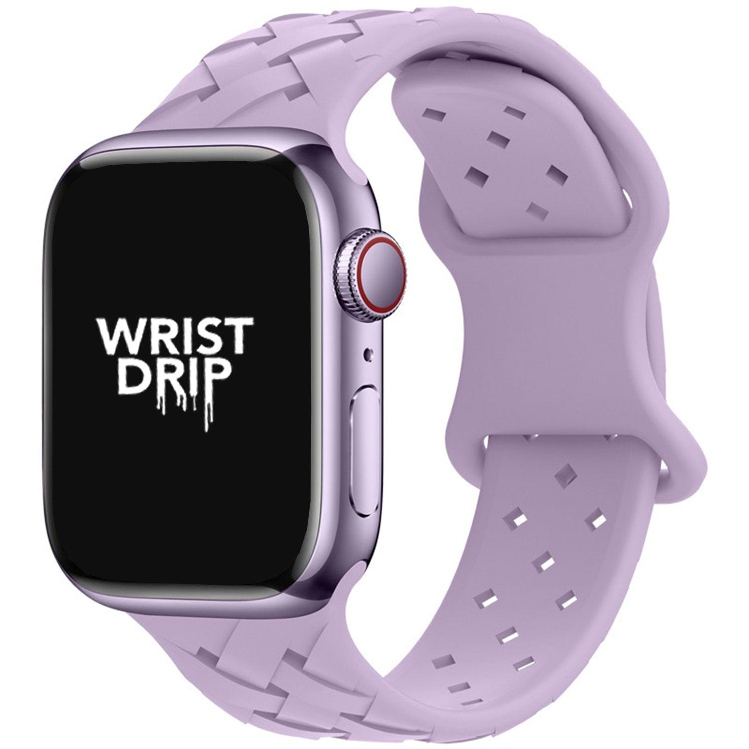 Lavender Alison silicone Apple Watch band – soft and charming design