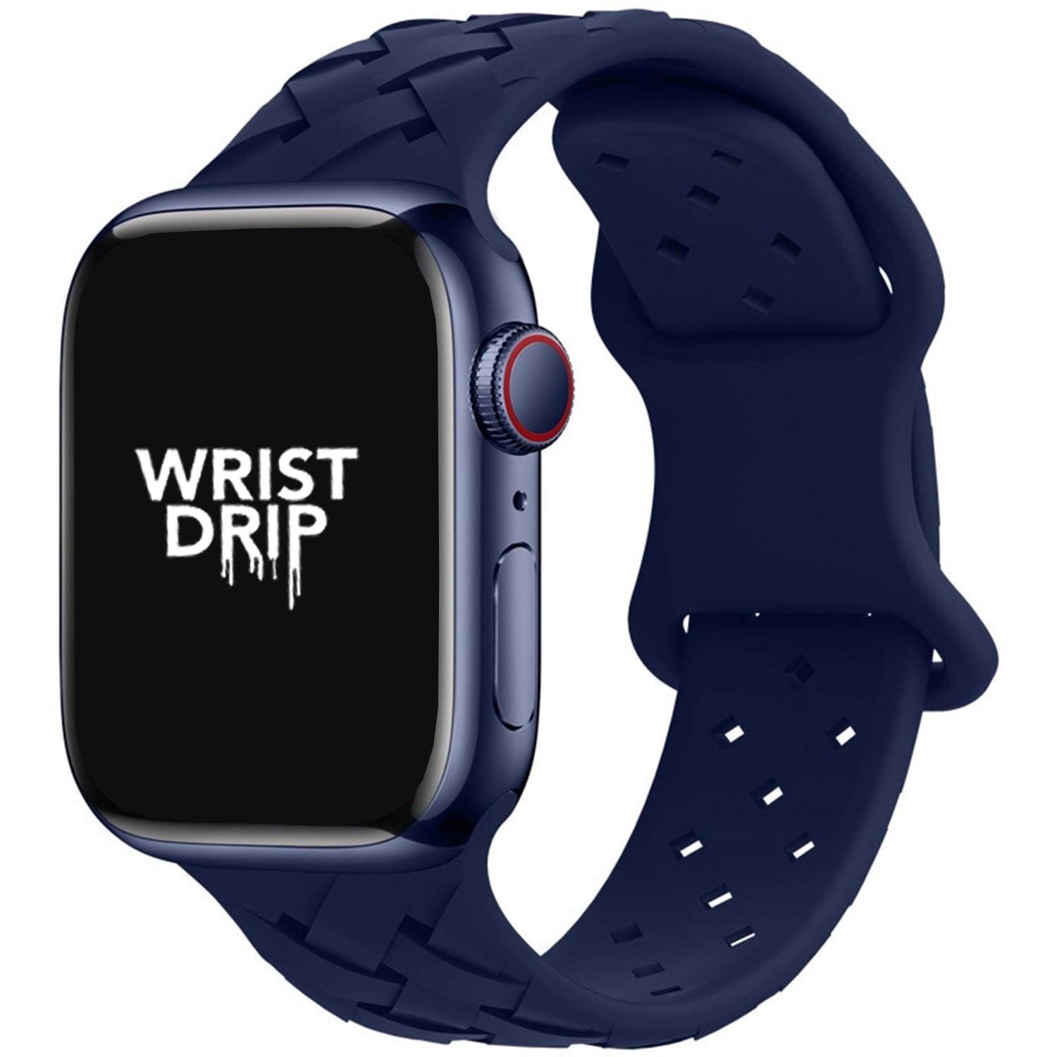 Navy blue Alison silicone Apple Watch band – refined and versatile tone
