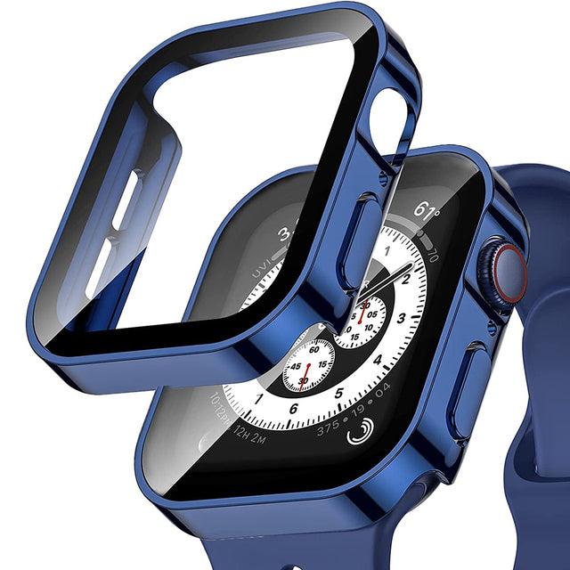 Blue screen protector for Apple iWatch – bold, protective cover with a snug fit and vibrant finish.