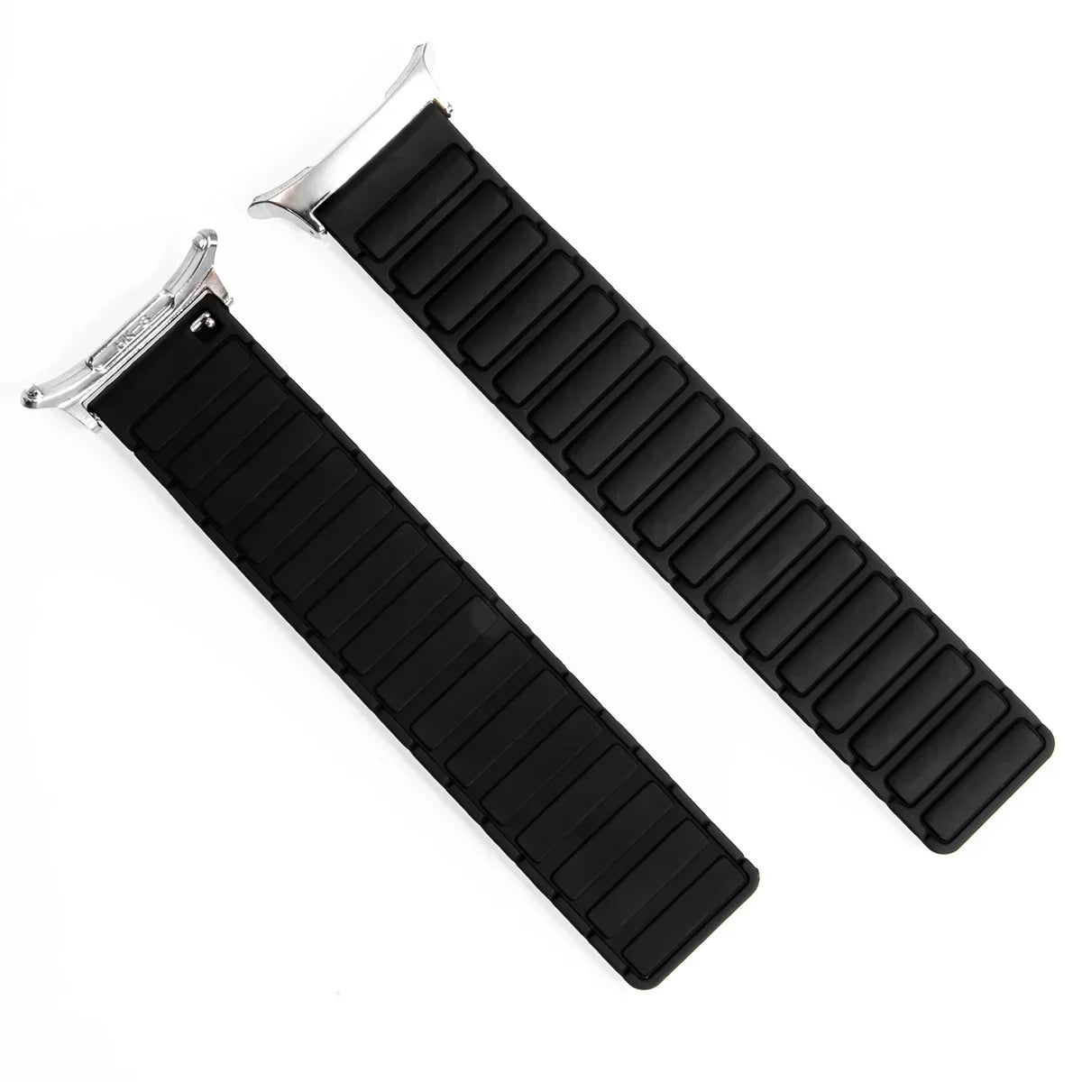 Black magnetic silicone Samsung Galaxy Ultra watch band – secure, comfortable fit