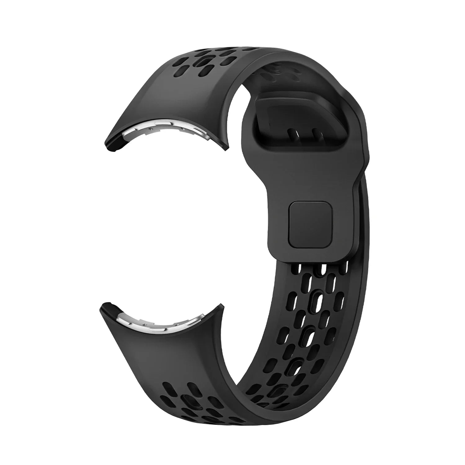 Black silicone Google Pixel 3 Watch band – comfortable strap for everyday wear