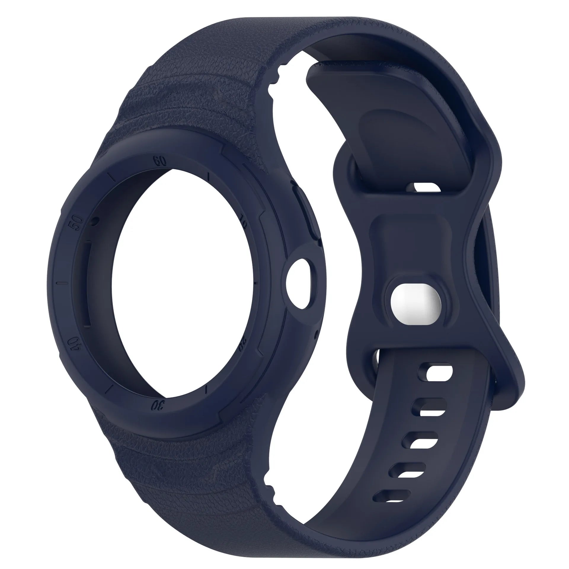 Deep blue silicone Google Pixel Watch band – comfortable strap for everyday wear