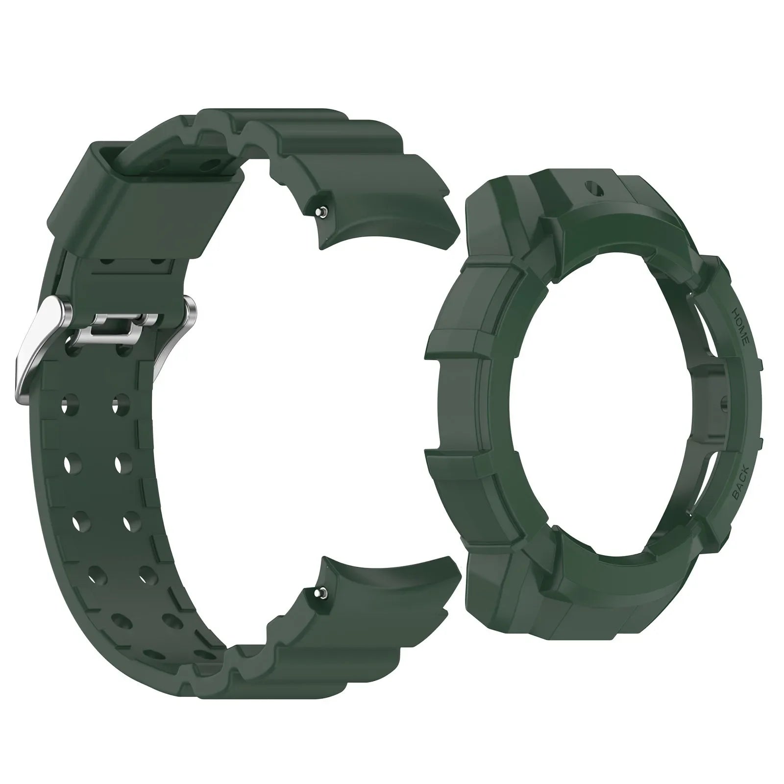 Green silicone Samsung Galaxy 7 watch band – comfortable strap for everyday wear