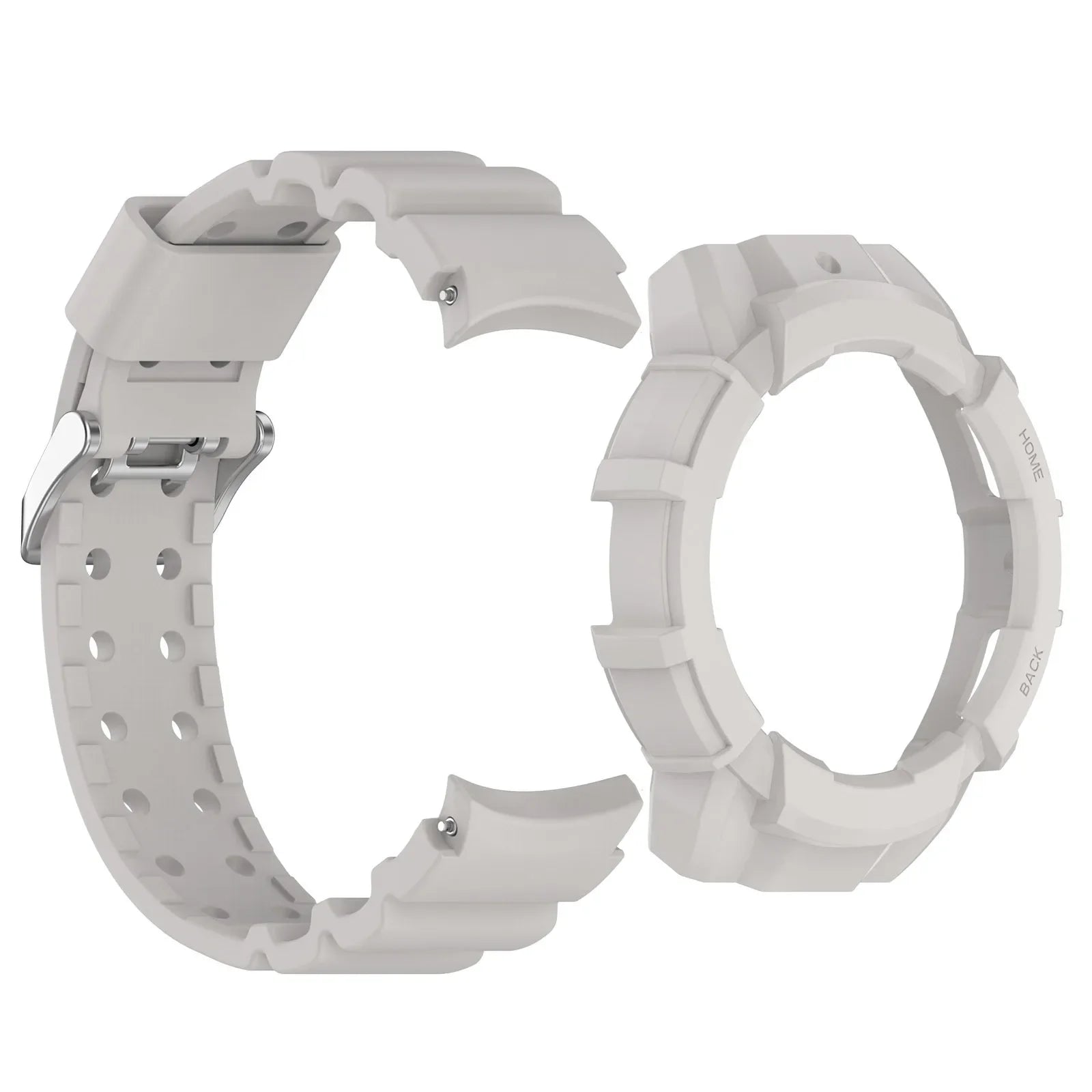 Grey silicone Samsung Galaxy 7 watch band – comfortable strap for everyday wear
