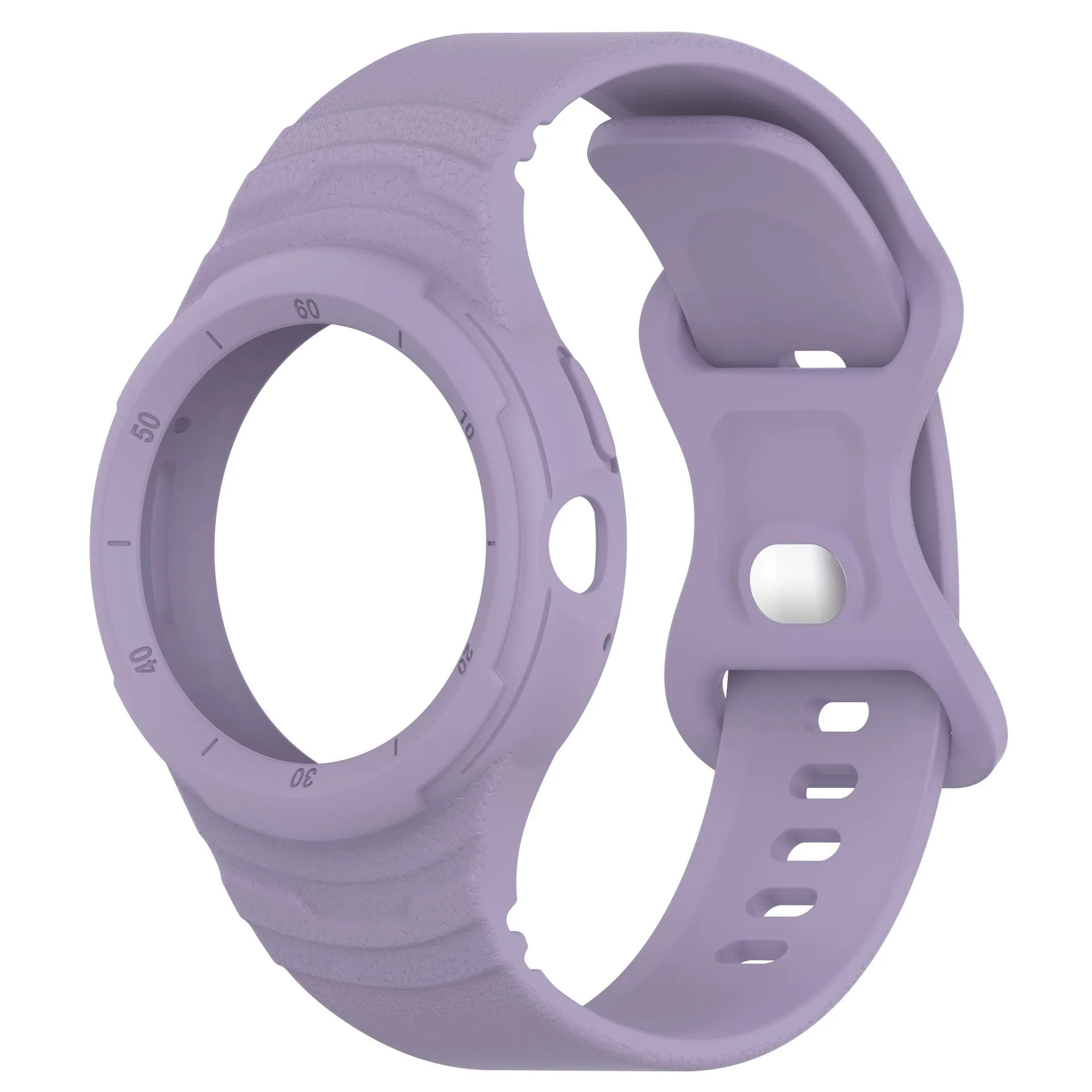 Light purple silicone Google Pixel Watch band – comfortable strap for everyday wear