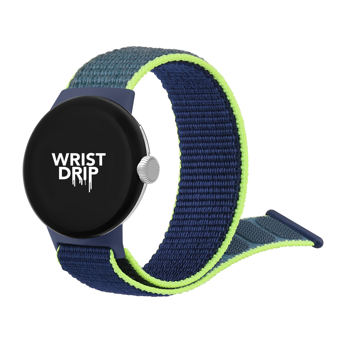 Lime nylon Google Pixel Watch band – soft and breathable strap