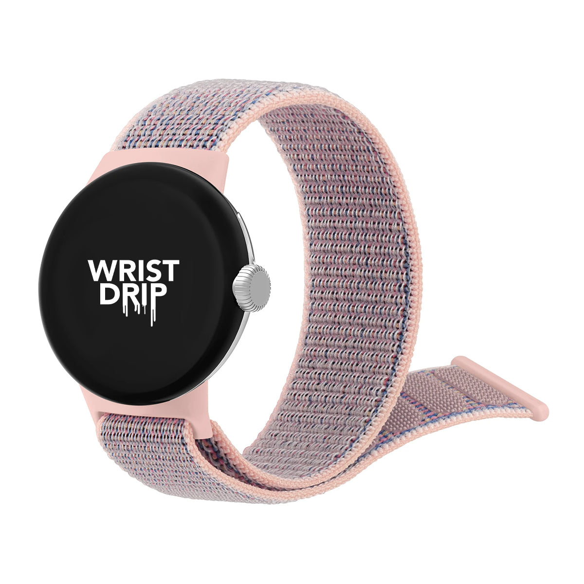 Pink sand nylon Google Pixel Watch band – soft and breathable strap