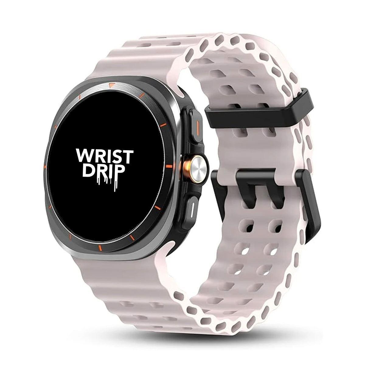 Pink silicone Samsung Galaxy Ultra watch band – comfortable strap for daily wear