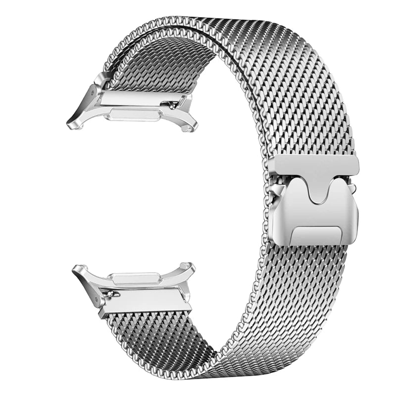 Silver stainless steel Samsung Galaxy Ultra watch band – sleek, durable design