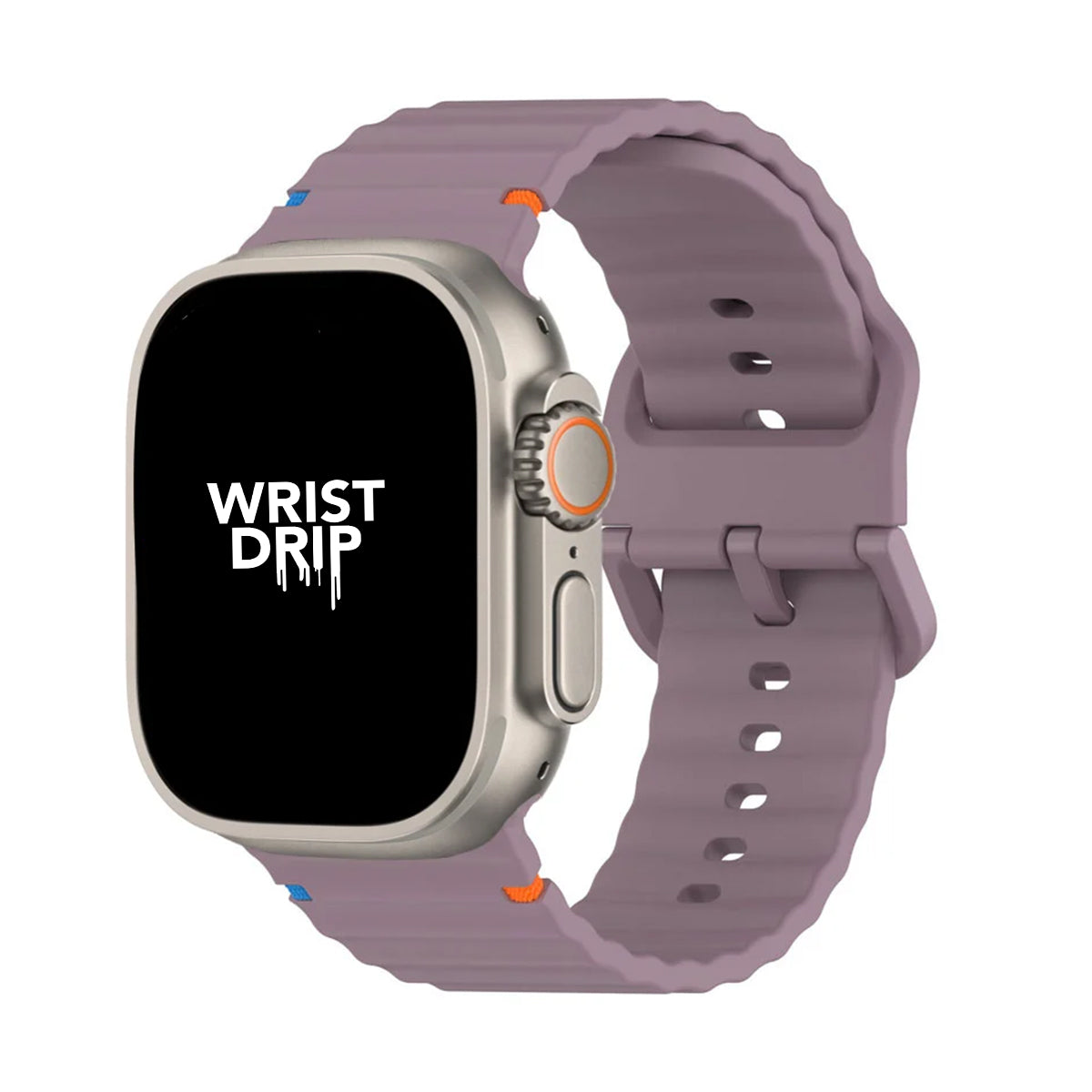 Smoke purple silicone Apple Watch band – comfortable strap for everyday wear
