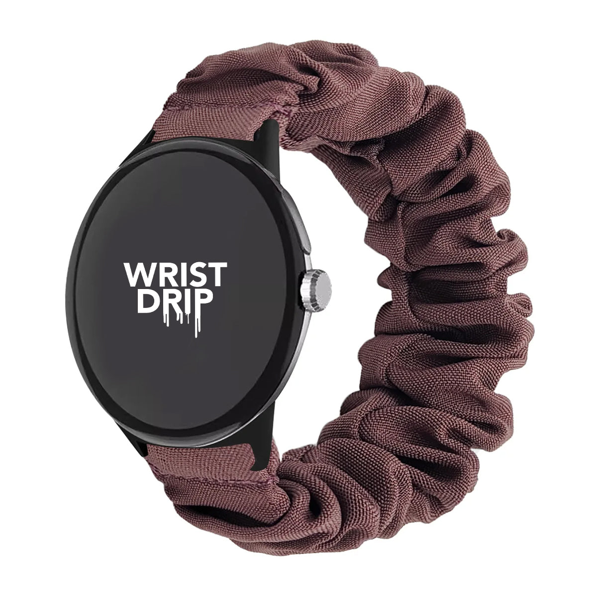Smokey purple women’s nylon scrunchie Google Pixel Watch band – comfortable, stylish fit