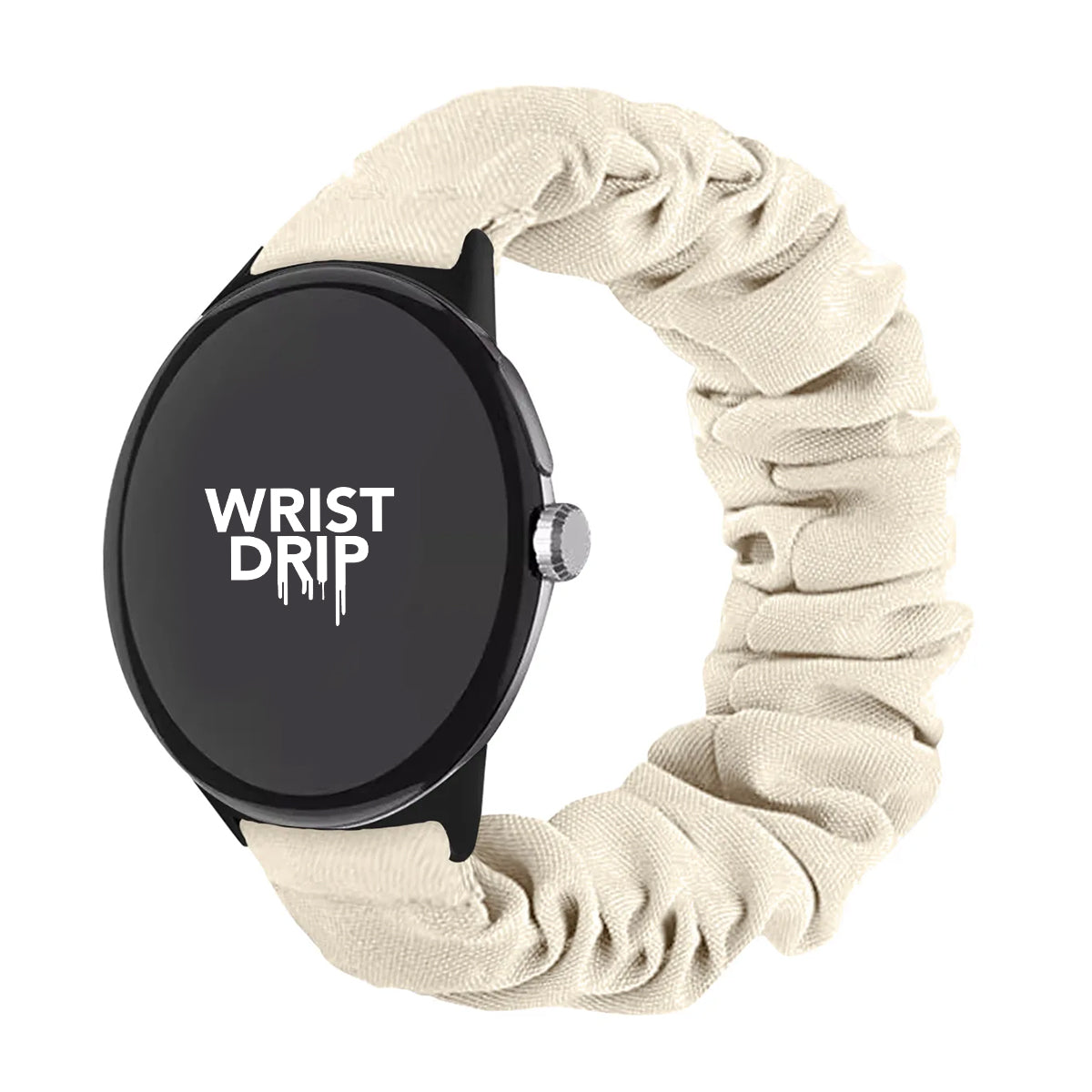 Starlight women’s nylon scrunchie Google Pixel Watch band – comfortable, stylish fit