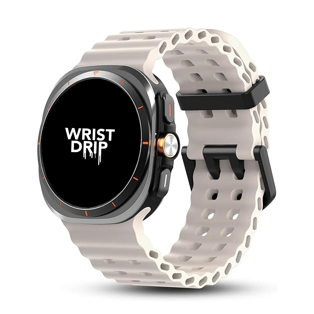 Starlight silicone Samsung Galaxy Ultra watch band – comfortable strap for daily wear