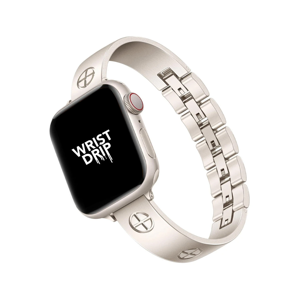 Starlight women’s stainless steel Apple Watch band – elegant, stylish design