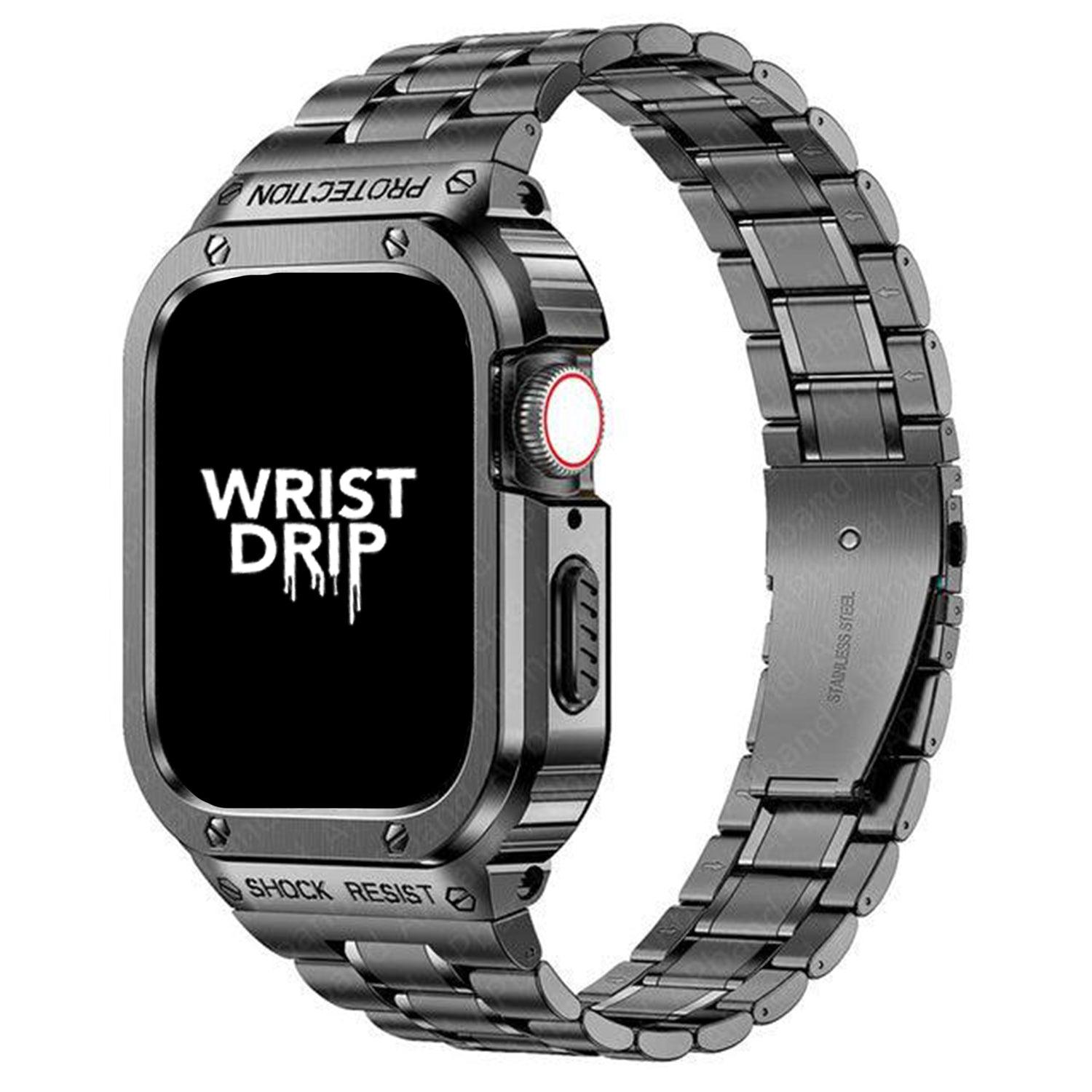 Metal Alpha Protection Apple Watch Band (5 Colours) - shopwristdrip