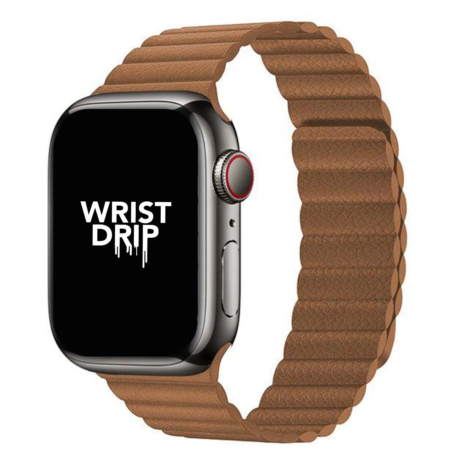 The Wattle Leather Magnetic Apple Watch Band (10 Colours) - shopwristdrip