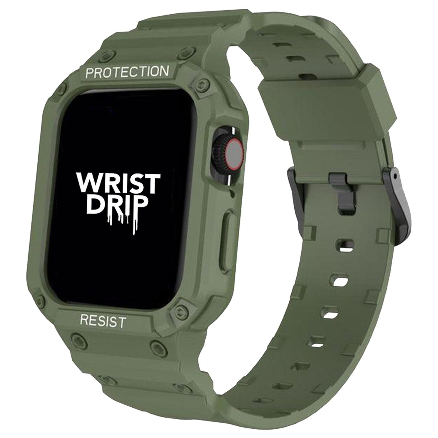 Alpha Protection The Alpha Protection Silicone Apple Watch Band – Durable Strap for ...