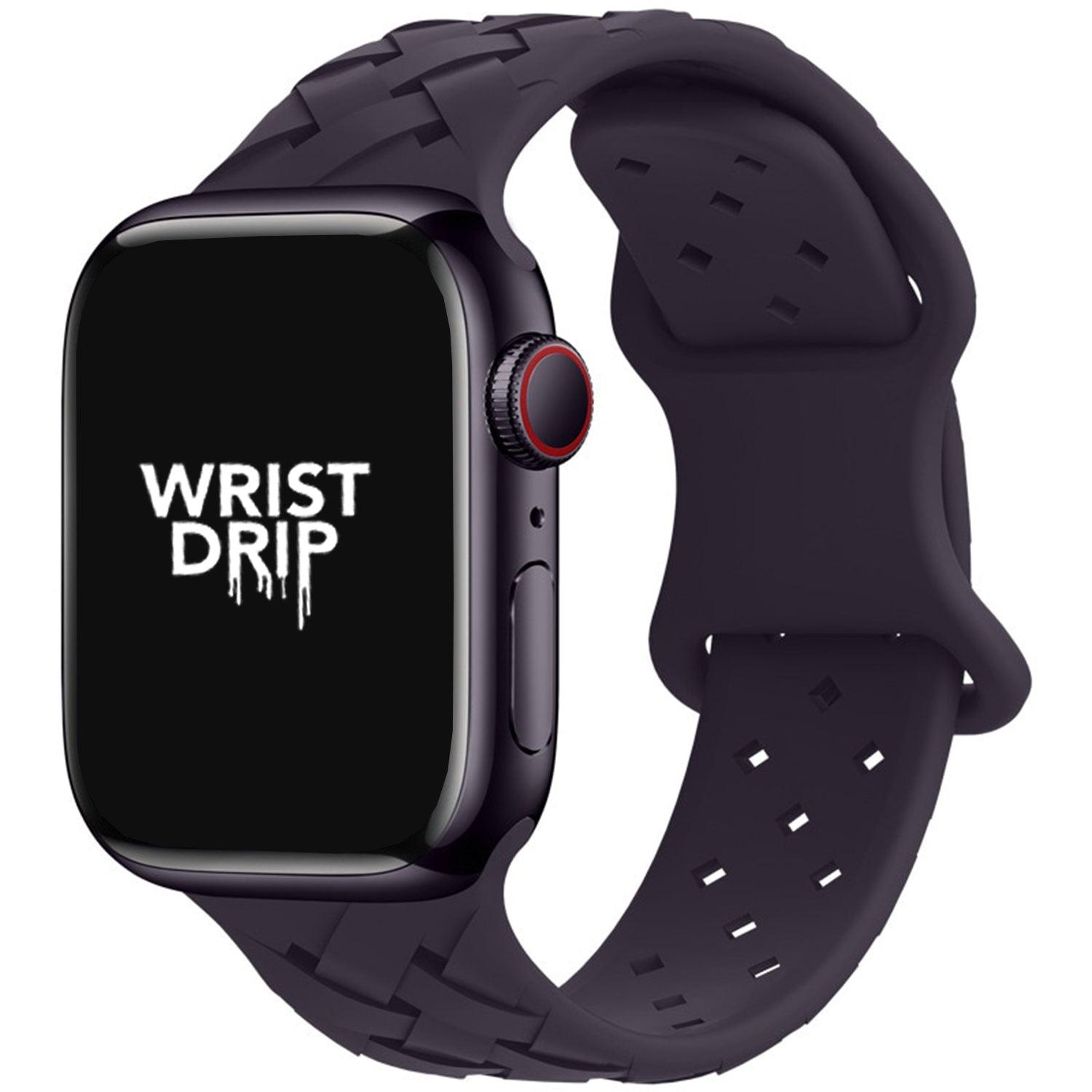 Cherry Alison silicone Apple Watch band – vibrant and stylish accessory