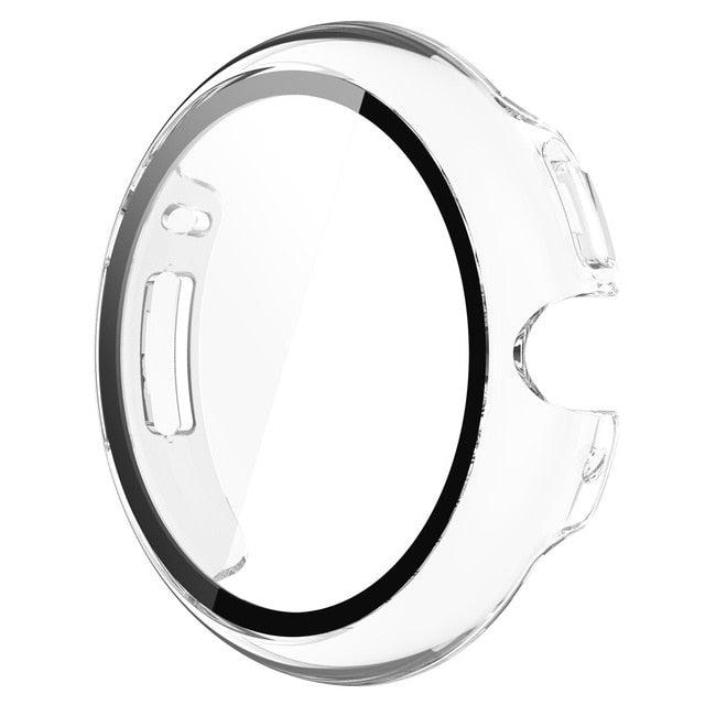 Clear tempered glass screen protector for Google Pixel Watch – invisible protection with crystal clarity.
