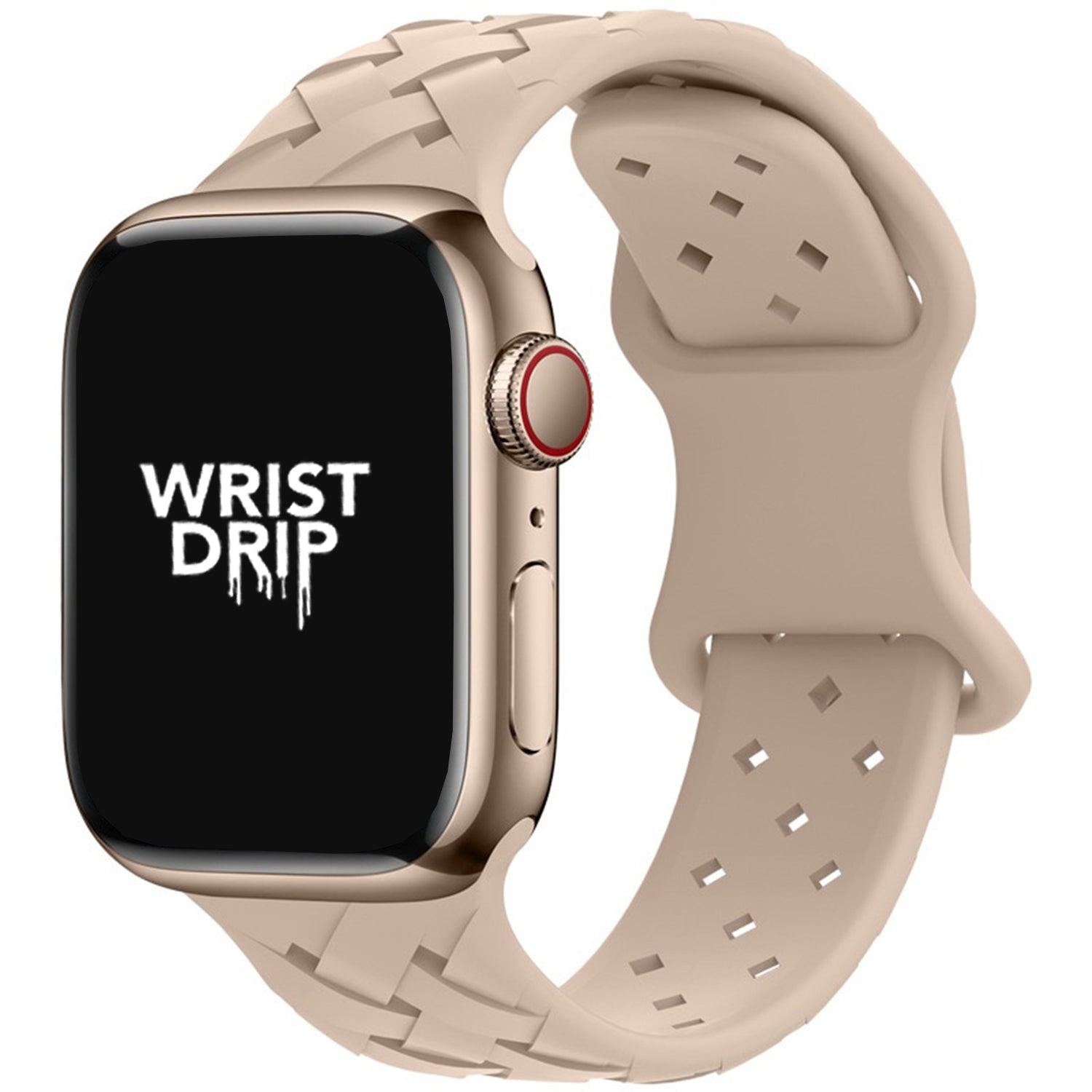 Pink sand Alison silicone Apple Watch band – feminine and lightweight