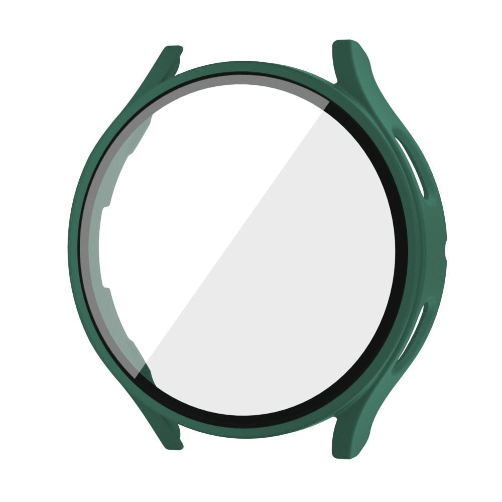 Green tempered glass screen cover for Samsung Galaxy Watch – strong with a pop of colour.
