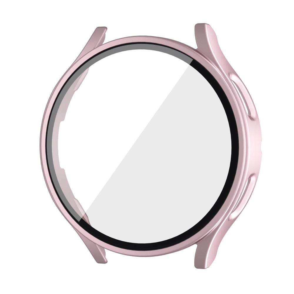 Rose gold tempered glass for Samsung Galaxy Watch – protective and feminine touch.